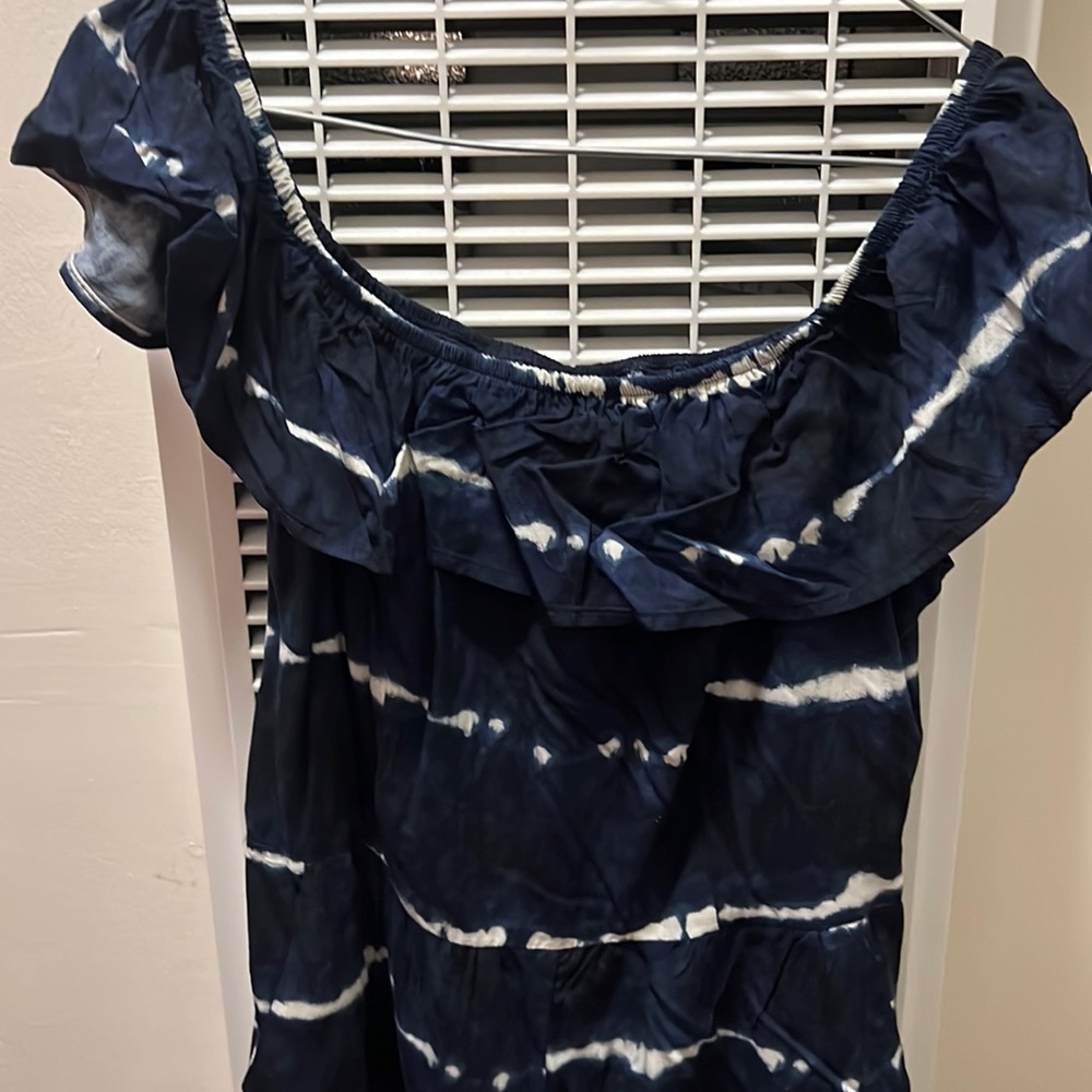 Off the shoulder shorts romper